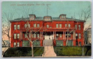 Sioux City Iowa~Samaritan Hospital Bldg Front View~Pub FW Woolworth Vtg Postcard