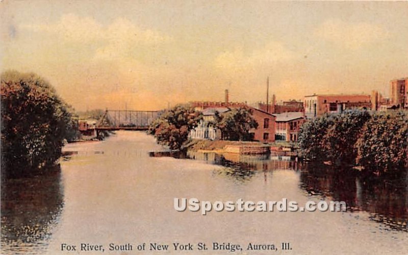 Fox River, New York St Bridge - Aurora, Illinois IL