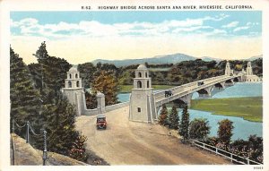 Highway Bridge across Santa Ana River Riverside CA