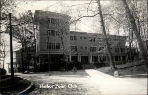 Harbor Springs Michigan MI Harbor Point Club Real Photo Postcard