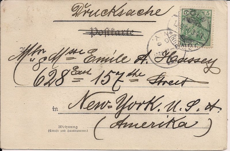 Koeln Germany 1901 Cologne Gruss Aus, Moltke Monument, Military