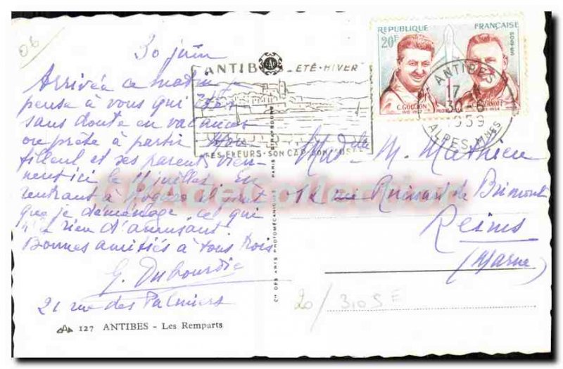 Postcard Old Antibes Remparts