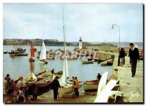 Postcard Modern Brittany Erquy C N La Cale and Port