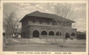 Hurley New Mexico NM Chino Copper Co General Offices Vintage Postcard