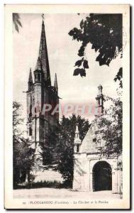 Old Postcard Plougasnou (Finistere) The Belfry and Porch