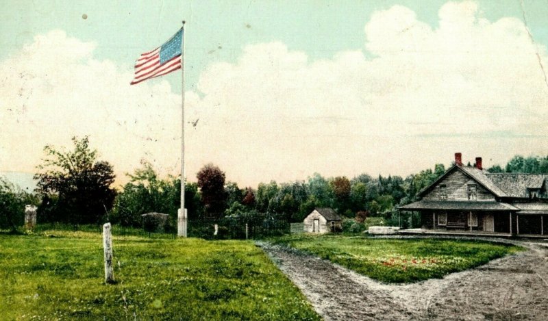 C.1910 John Brown's House, North Elba, Adirondack Mountains Postcard F70