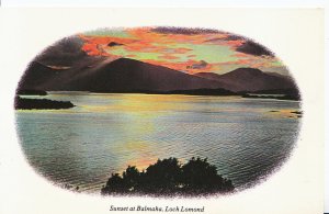 Scotland Postcard - Sunset at Balmaha - Loch Lomond   ZZ3670