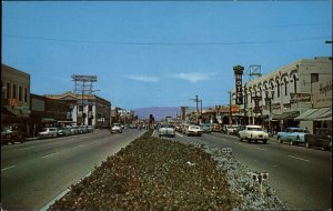 Santa Maria California CA Classic Cars Street Scene Vintage Postcard