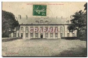 Old Postcard Amferville Under the Monts Chateau Two Lovers