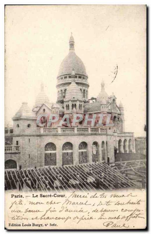 Paris CPA the Sacring Montmartre Heart