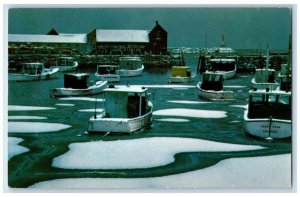 1973 Rockport Harbor After A Northeaster Cape Ann Rockport MA Postcard