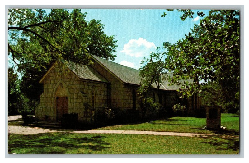 Postcard KS St. Mary's Chapel Fort Riley Kansas Vintage Standard View Card 