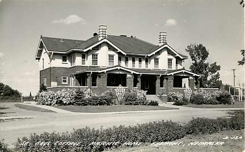 Boys Cottage Masonic Home Fremont Nebraska NE Real Photo