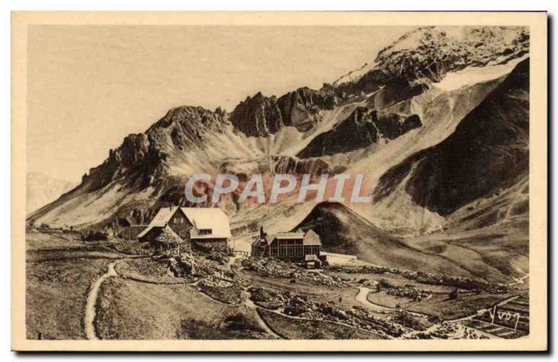 Old Postcard Lautaret Le Jardin Alpin Chalet and PLM to the massive Combeynot