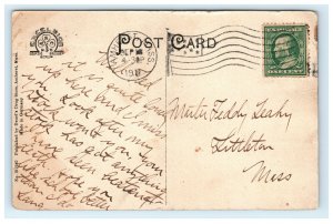 1911 Barn  M. A. C. Amherst MA Postcard Excelsior Germany