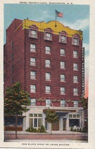 Postcard Hotel Pennsylvania Washington DC