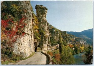 M-57721 Village of Pougnadoires Gorges du Tarn Causses France