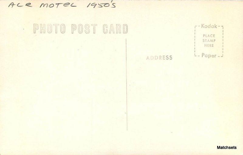 1950s Ace Motel CENTRAL CITY NEBRASKA East Highway 30 RPPC postcard 11445