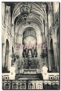 Postcard Old Organ of St. Anne & # 39Auray The high altar and the organ