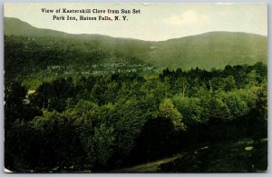 Vtg Haines Falls New York NY Kaaterskill Clove From Sun Set Park Inn Postcard