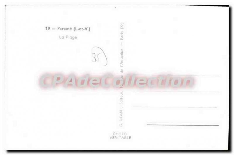 Old Postcard Parame The Beach