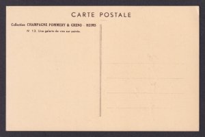 FRANCE, Postcard RPPC, Reims, A wine gallery