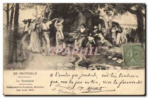 Old Postcard En Provence La Farandole