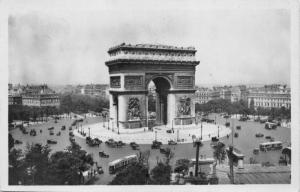 PARIS et SES MERVEILLES-STAR PLACE-PLACE L'ÉTOILE PHOTO POSTCARD 1931 POSTMARK