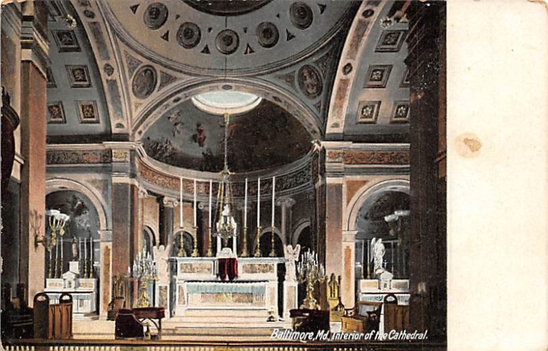 Interior of Cathedral Baltimore, Maryland MD