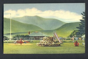 North Conway, New Hampshire/NH Postcard, Playground, Golf Course, Golfing