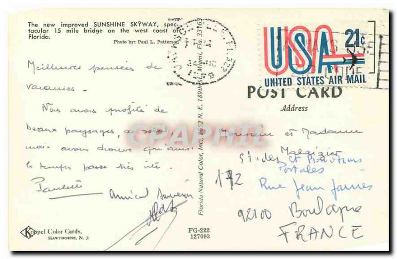 Modern Postcard Sunshine Skyway