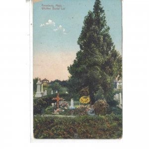 Vintage Postcard - Whittier Burial Lot - Amesbury,Massachusetts