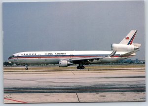 Airplane Postcard China Airlines Airways Douglas MD-11 N489GX at Bangkok FR15