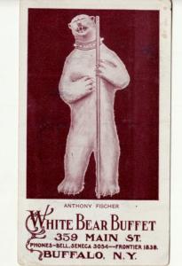 POLAR BEAR  WHITE BEAR RESTAURANT Buffalo NY postcard