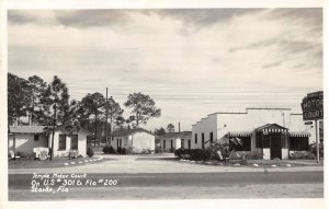 Starke Florida Temple Motor Court Real Photo Vintage Postcard AA24918