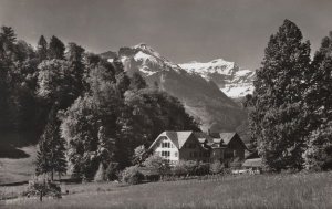 Interlaken Hotel Du Parc Real Photo Switzerland Postcard