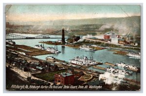 Harbor View From Mount Washington Pittsburgh Pennsylvania PA DB Postcard P26