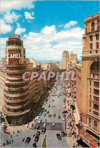 Postcard Modern Building Madrid Capitol Avenue and Joseph Antoine Camel