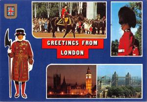 B100250 queen elizabeth II greetings from london military  uk