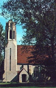 VINTAGE STANDARD SIZE POSTCARD DOWD MEMORIAL AT BOYS TOWN NEBRASKA