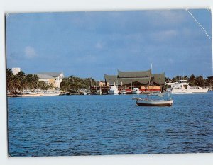 Postcard The harbor in Downtown Oranjestad, Aruba