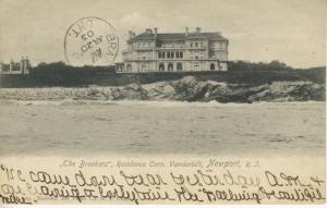 The Breakers Vanderbilt Residence Newport RI Rhode Island c1903 Postcard E8