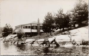 Point View Cottage Riley Lake Muskoka Ontario ON Unused Real Photo Postcard E36