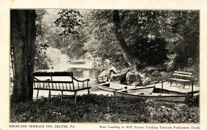 PA - Delphi. Highland Terrace Inn, Boat Landing