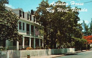 Vintage Postcard 1981 The Audubon House Historic Landmark Key West Florida FL