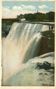 Vintage Postcard 1920's American Falls from Goat Isle Niagara Falls NY New York