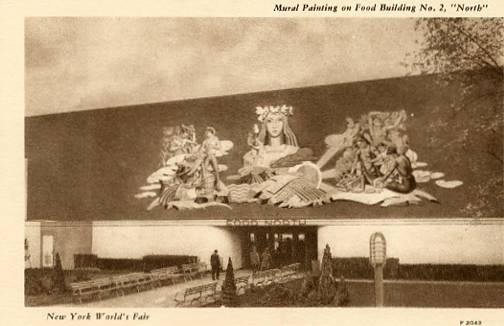 NY - 1939 World's Fair, Food Building No. 2 North, Mural Painting