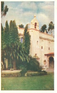 Vintage Postcard 1920s One of Entrances Palace of Foods and Beverages Calif Expo