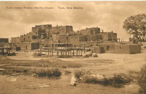 Albertype Postcard Taos Indian North House Taos Pueblo NM