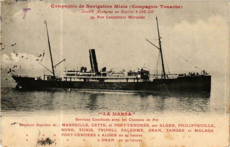 CPA AK La Marsa' SHIPS (762601)